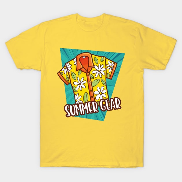 Summer Gear T-Shirt by Jocularity Art